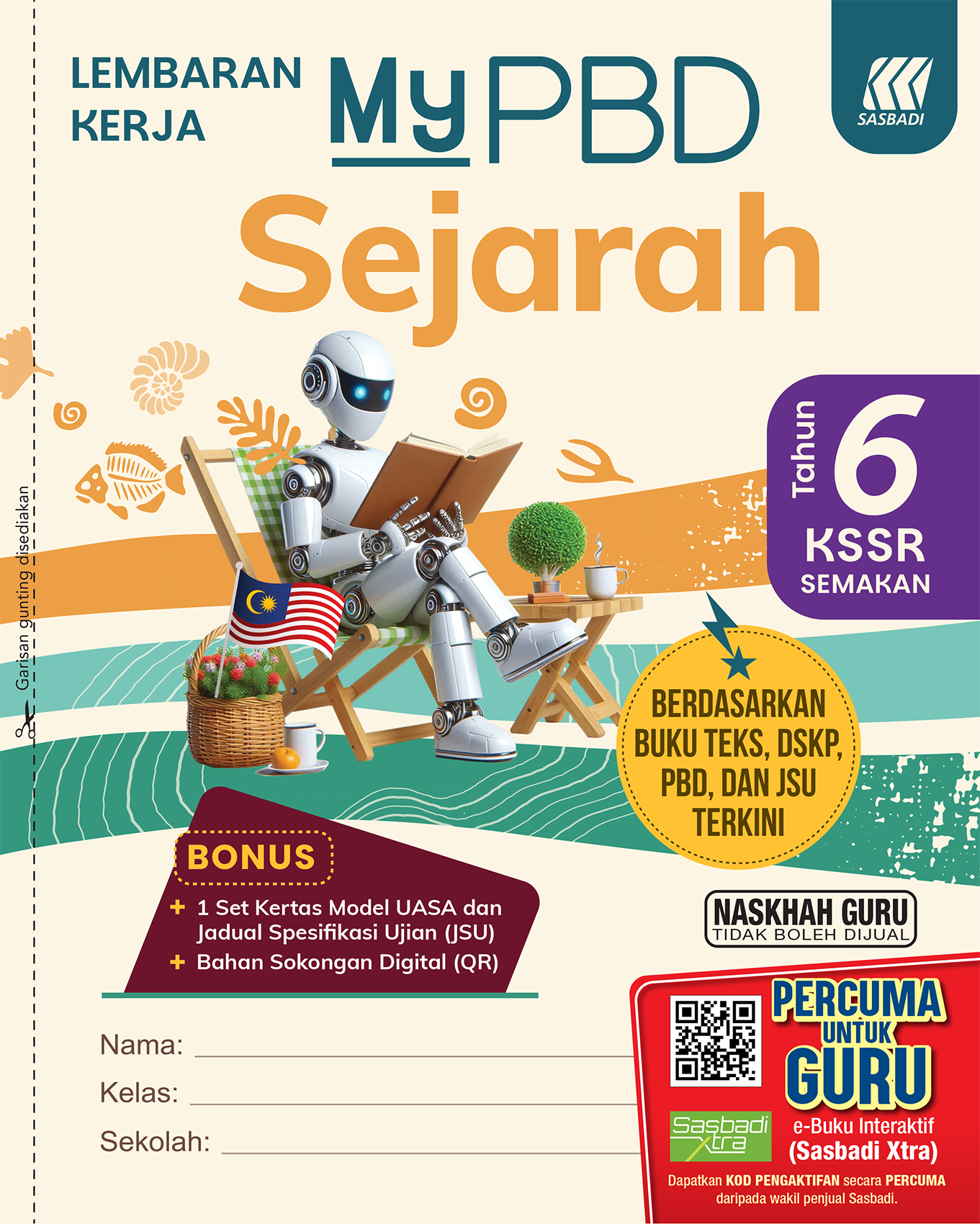 LEMBARAN KERJA MYPBD KSSR SEJARAH  TAHUN 6 Cover